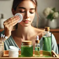 tónico facial de té verde